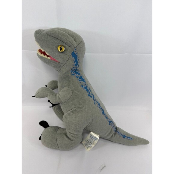 Blue Raptor Dinosaur Jurassic World Park Plush Build-A-Bear BAB 15" Velociraptor - Picture 3 of 9